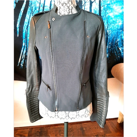 BCBG Max Azria Spring Moto Jacket - Picture 1 of 3